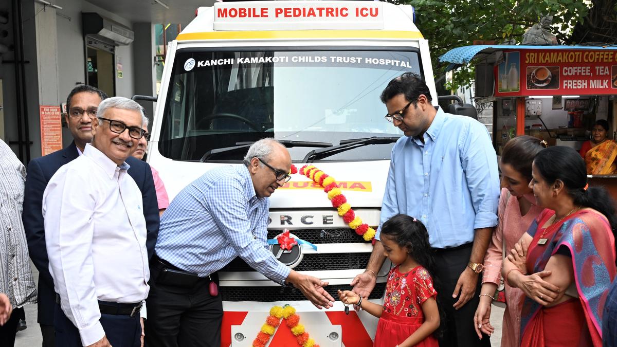 Paediatric ICU ambulance donated to childrens&rsquo; hospital