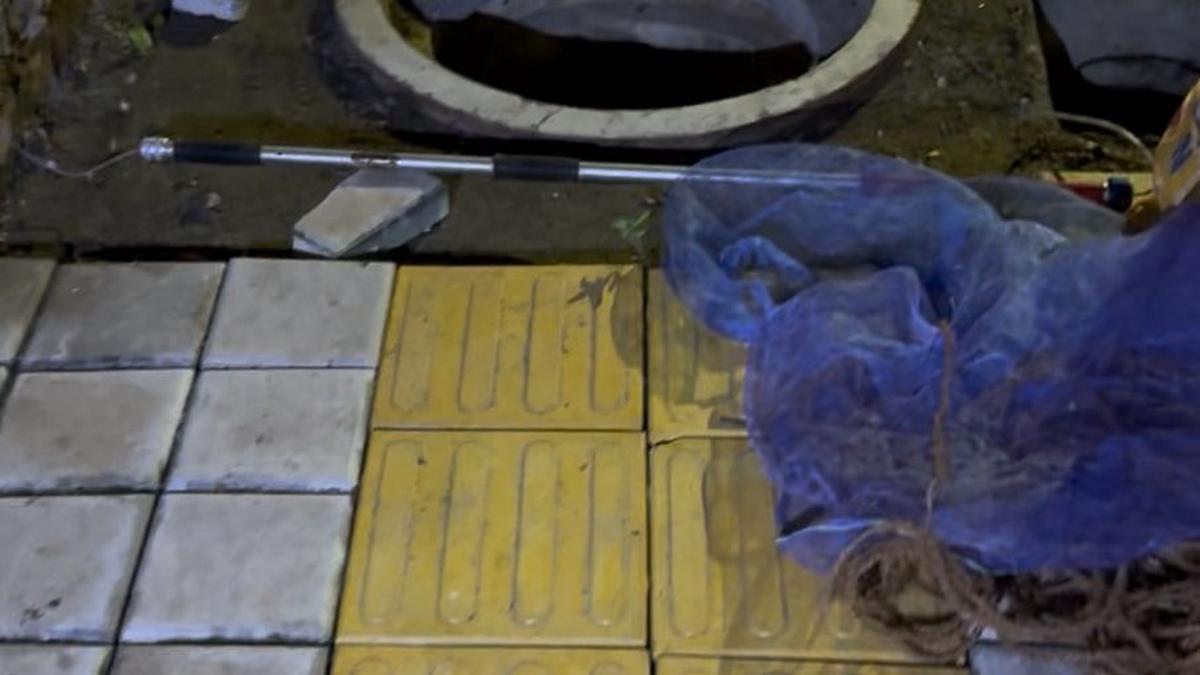 A major operation to rescue blind dog