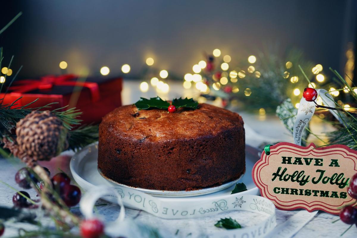 Christmas plum cake.