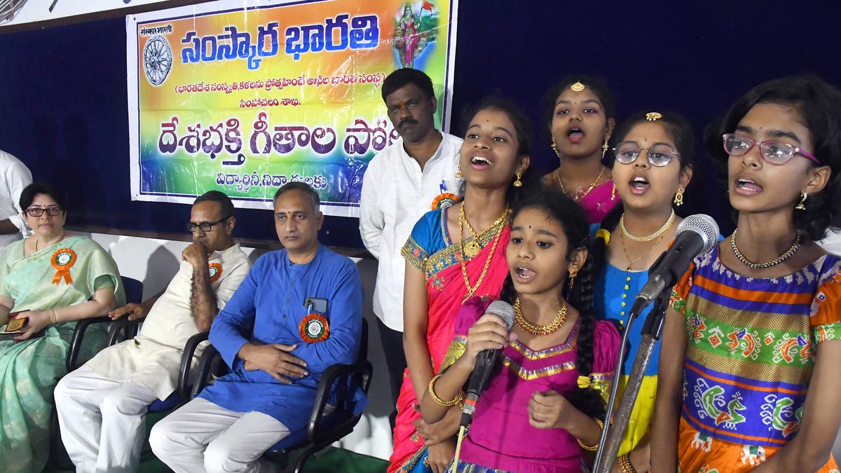 Samskara Bharati conducts competitions in patriotic singing in Visakhapatnam