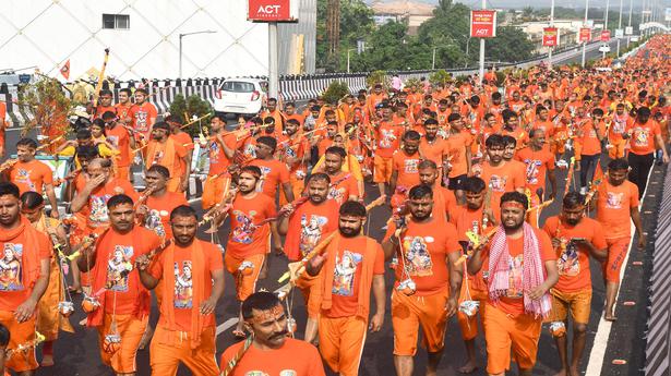 Religious fervour marks ‘Kavad Yatra’ in Visakhapatnam