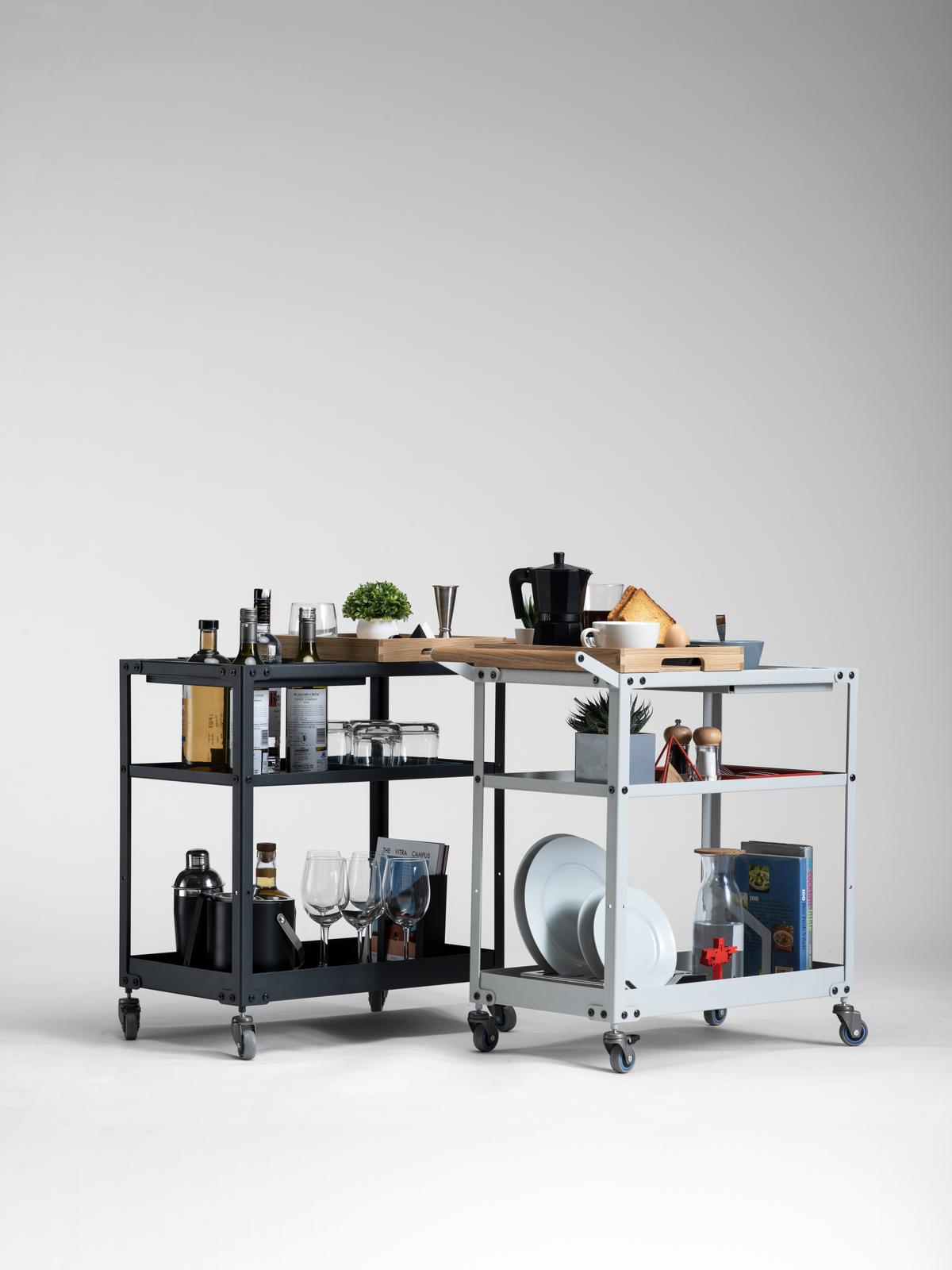 Bar trolleys by New Delhi-based Spin