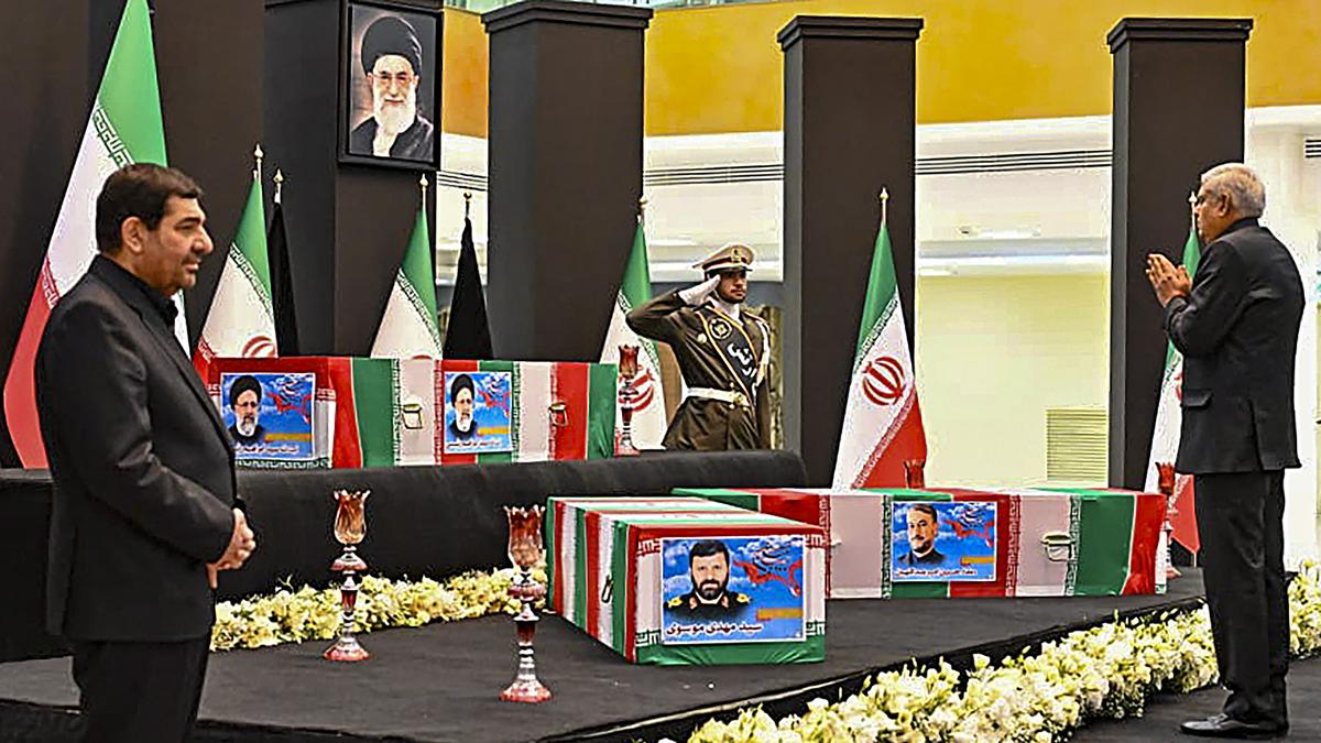 Vice-President Dhankhar pays tribute to late Iranian president in Tehran; India shows solidarity