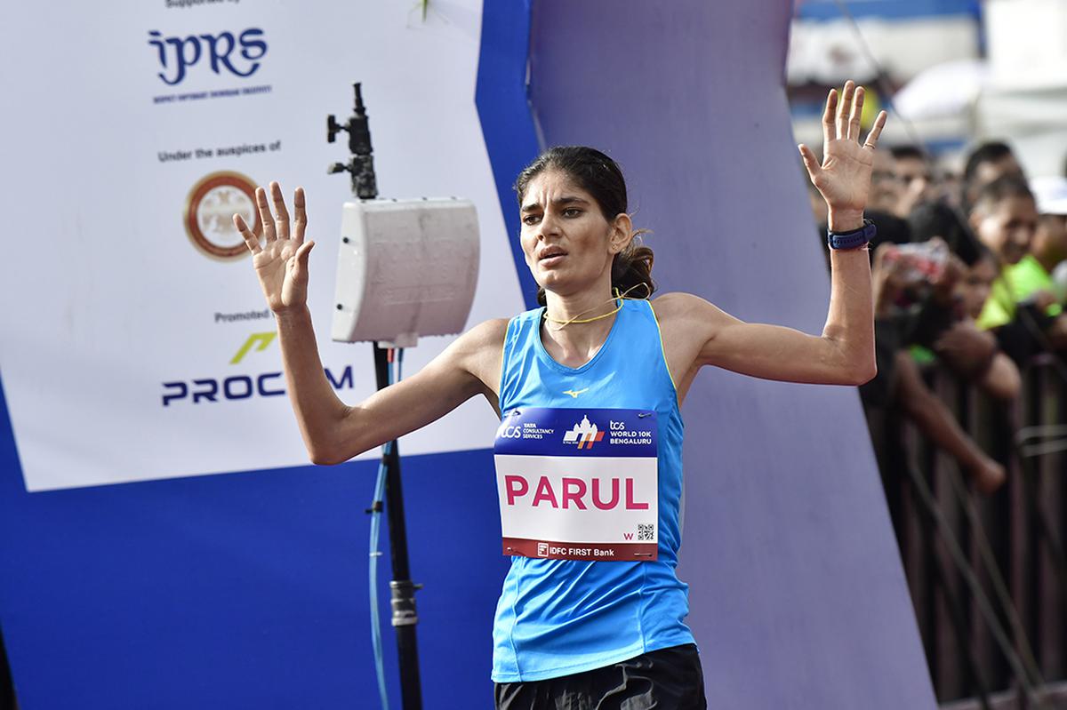 Parul won the 3000m steeplechase.