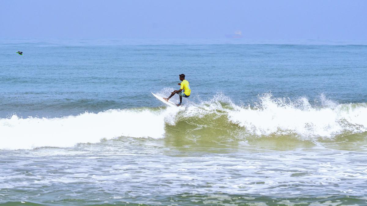 Surfing begins amid challenging conditions The Hindu