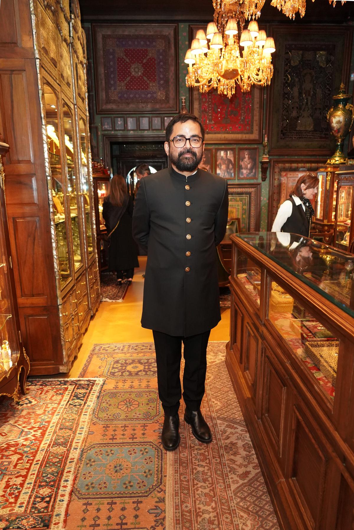 Designer Sabyasachi Mukherjee at the opening of his new store in Greenwich Village, New York, October 2022.