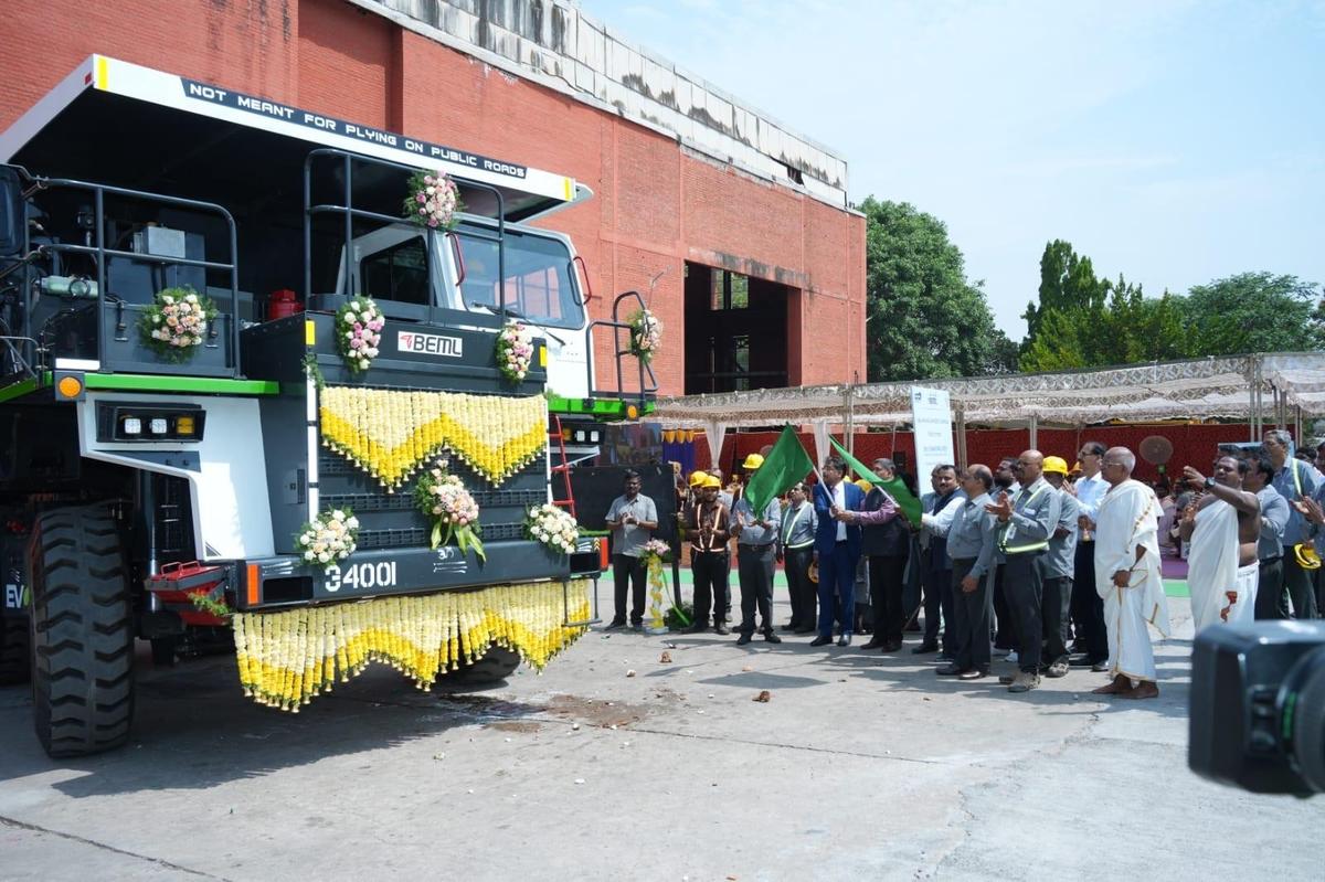 thehindu.com - The Hindu Bureau - BEML introduces 35-ton Electric Dump Truck for heavy-duty mining