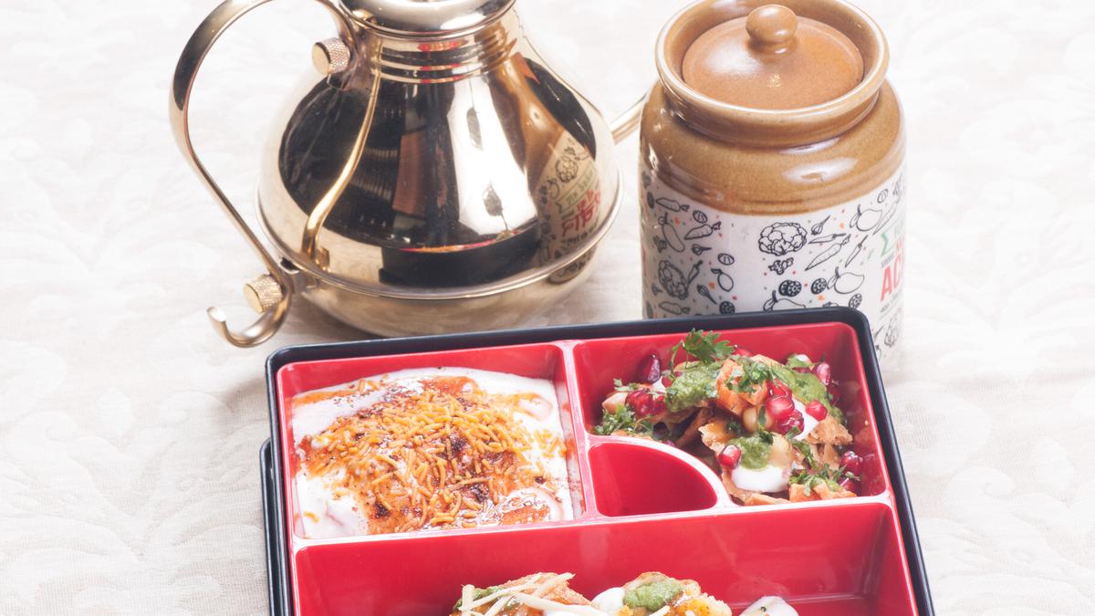 Chaat in a bento box