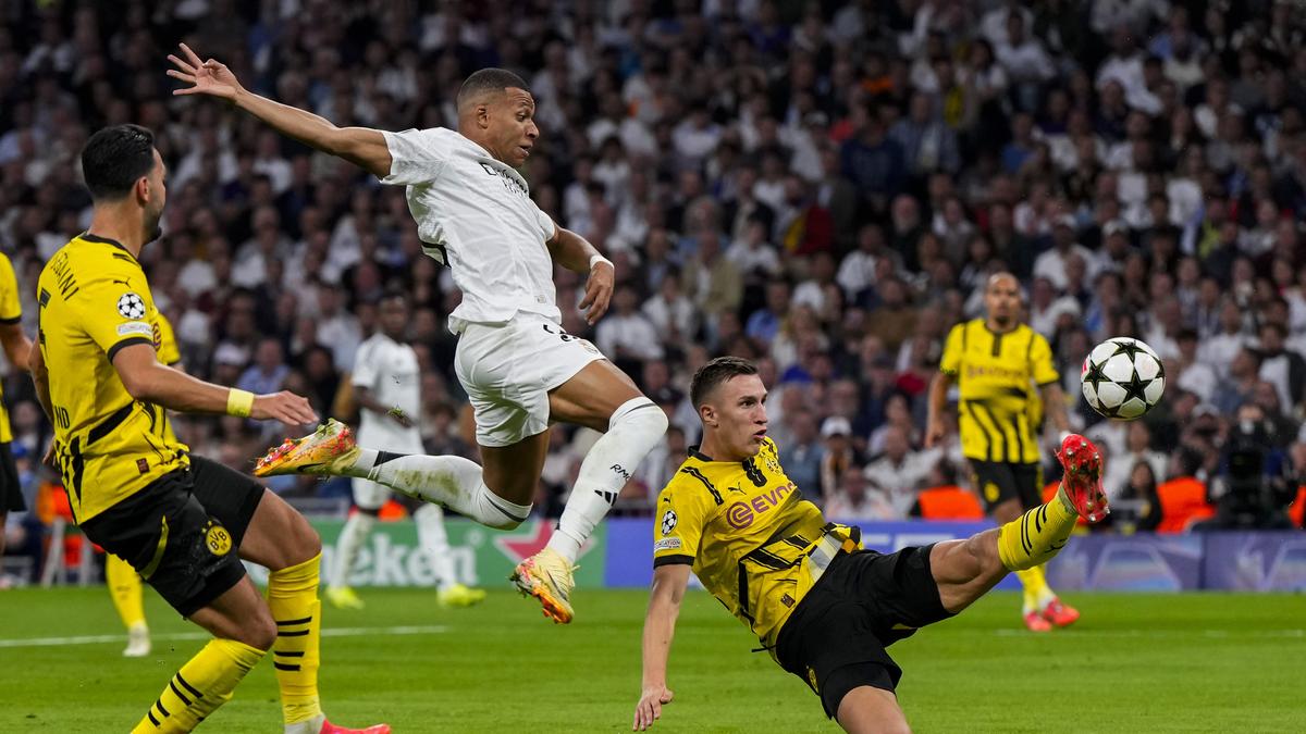 Vinicius hat-trick saves Real Madrid in Champions League, Villa go top