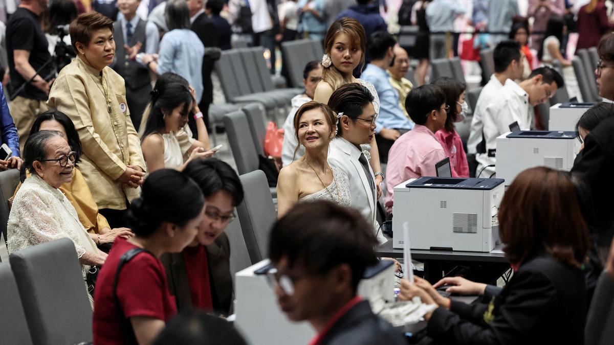 LGBTQ+ couples in Thailand register their marriages on the first day of law giving them equal status