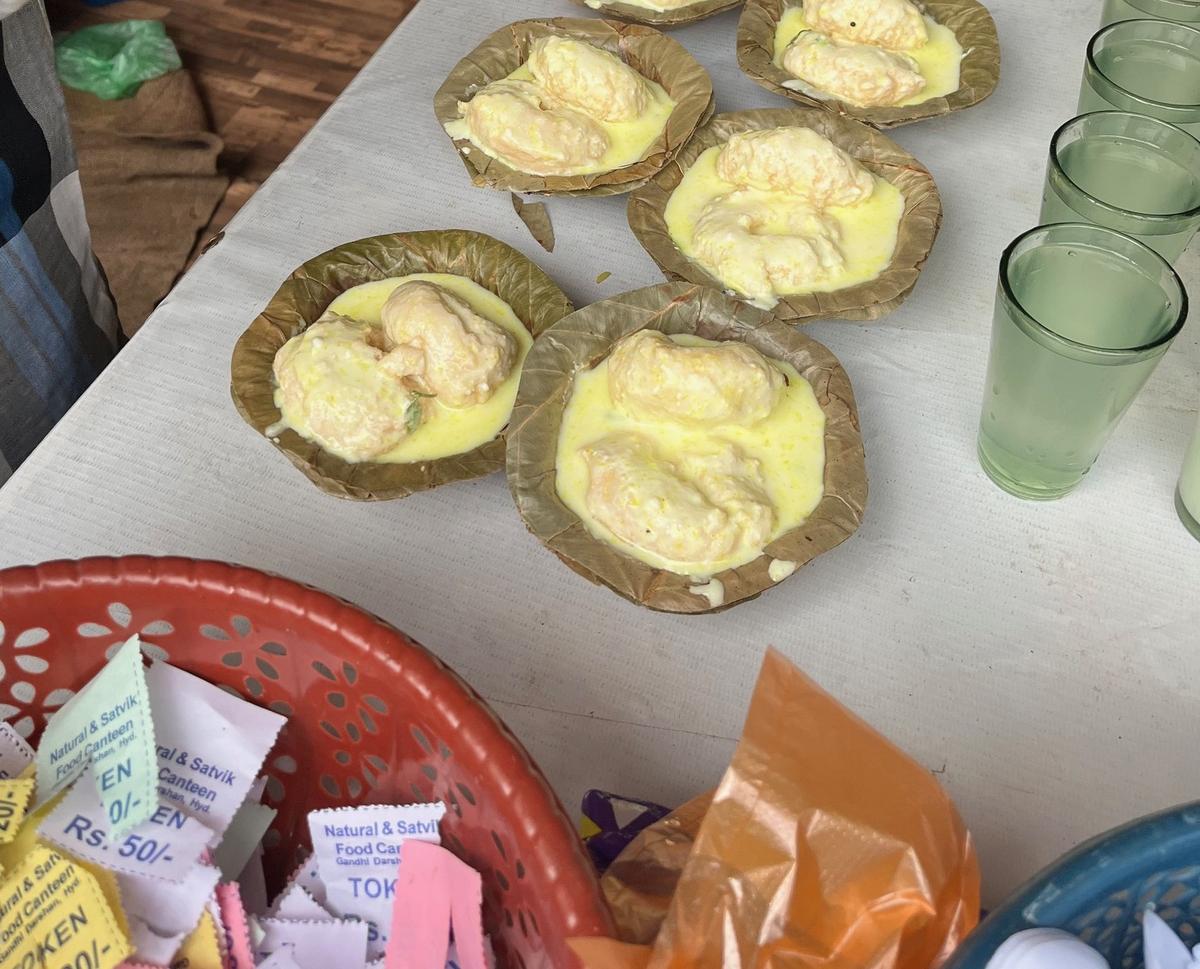 Dahi vada at Natural and Satvik food canteen