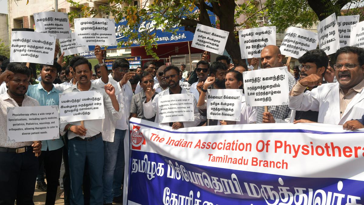 Les physiothérapeutes du Tamil Nadu protestent contre la désignation de « techniciens »