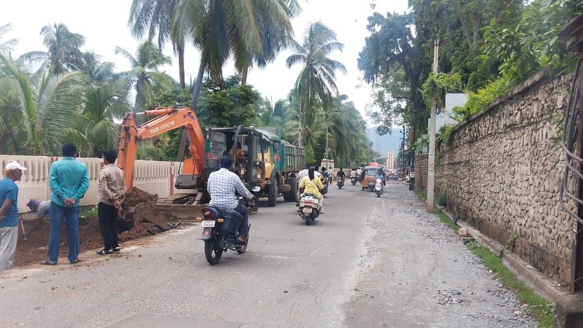 Road expansion works expected to ease traffic congestion in Vizianagaram