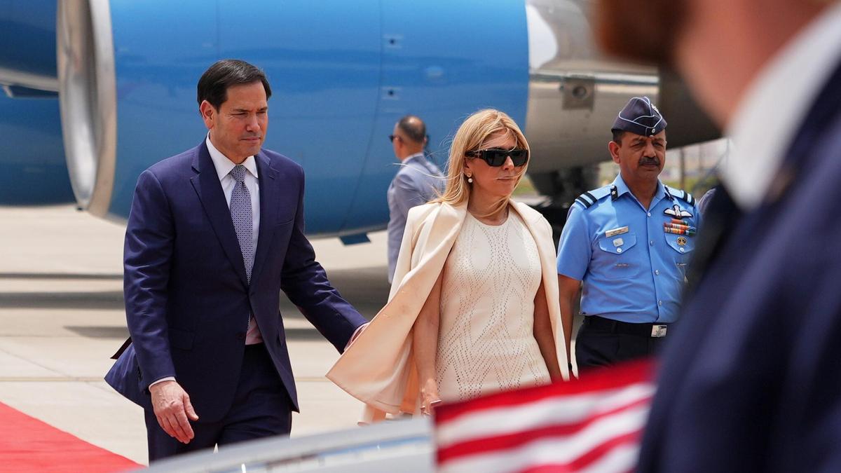 U.S. Secretary of State Marco Rubio arrives in New Delhi to reset strained bilateral relations