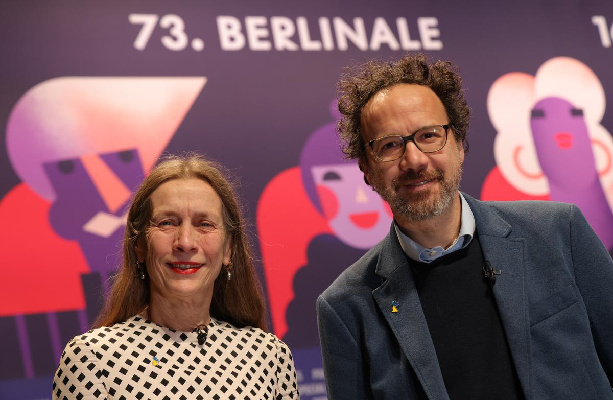 Mariette Rissenbeek (left) and Carlo Chatrian, directors of Berlinale 2023.