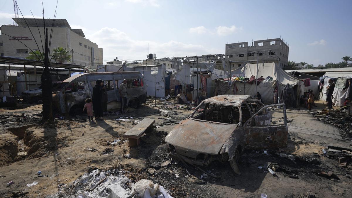 Relatives of Palestinian student killed in tent camp blaze recall Israeli strike