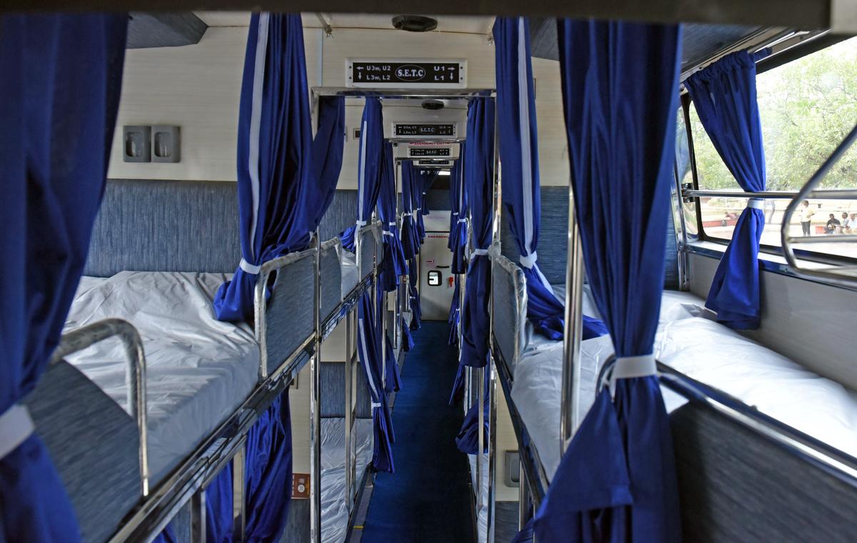 Two berths for women in SETC sleeper buses - The Hindu