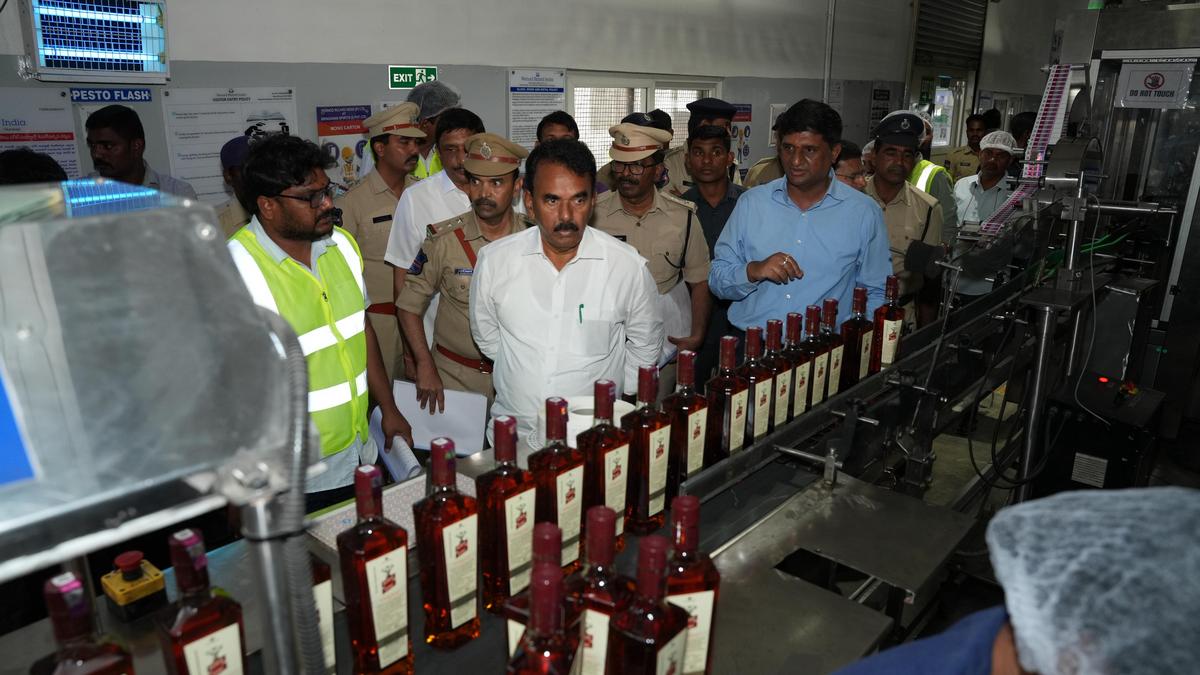 Excise Minister Jupally inspects distillery in Pudur