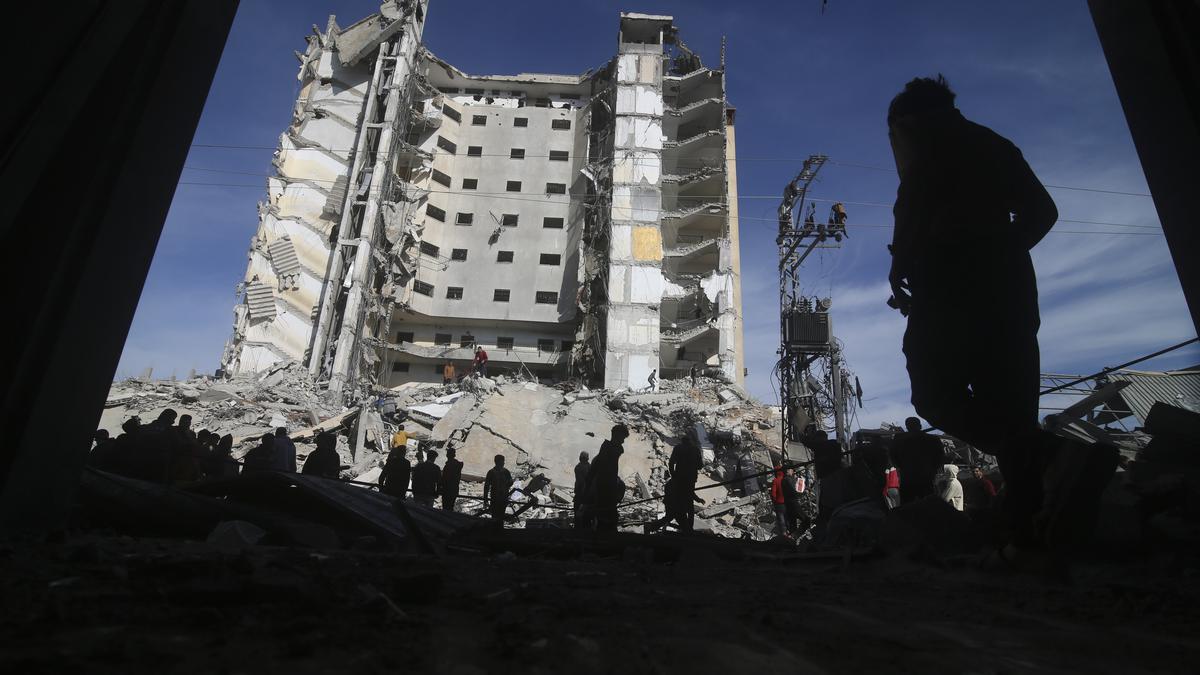 Israel strikes landmark residential tower in southern Rafah as truce talks stall