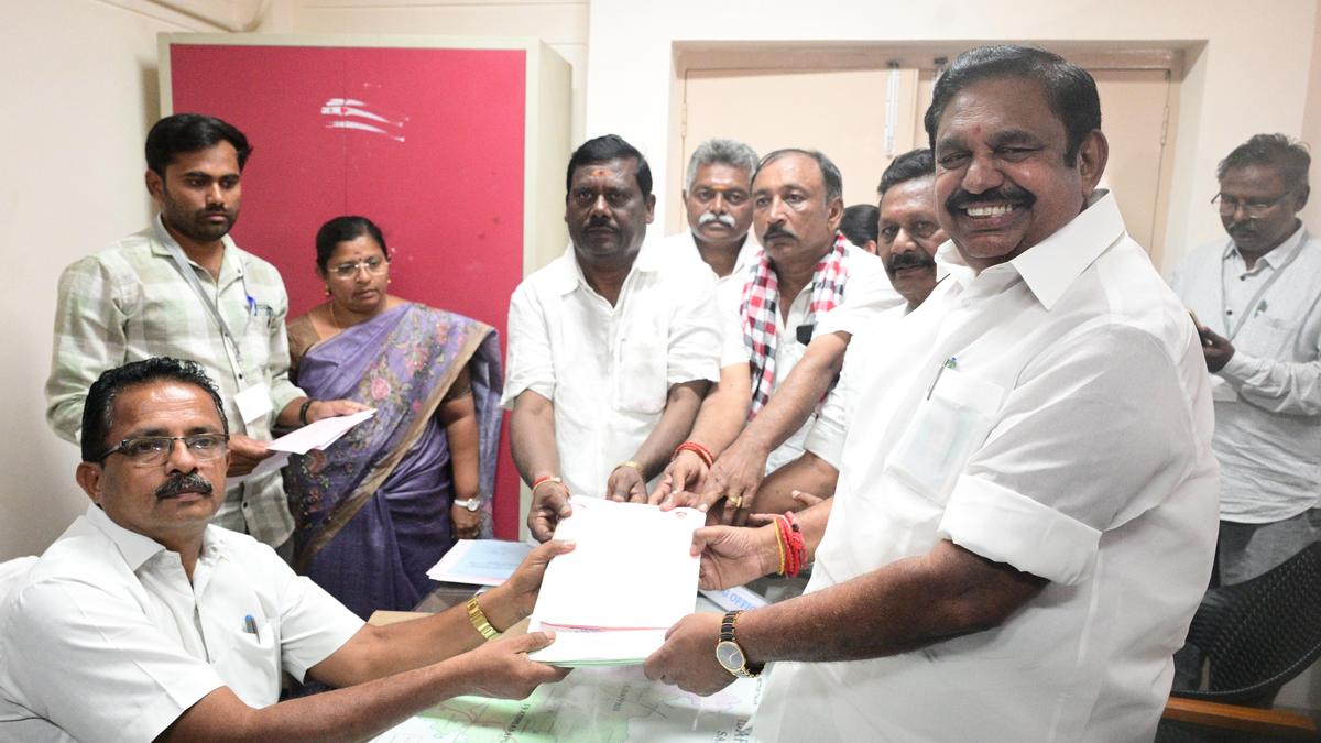 T.N. Assembly election: Palaniswami, Duraimurugan, among those who filed their nominations on the final day
