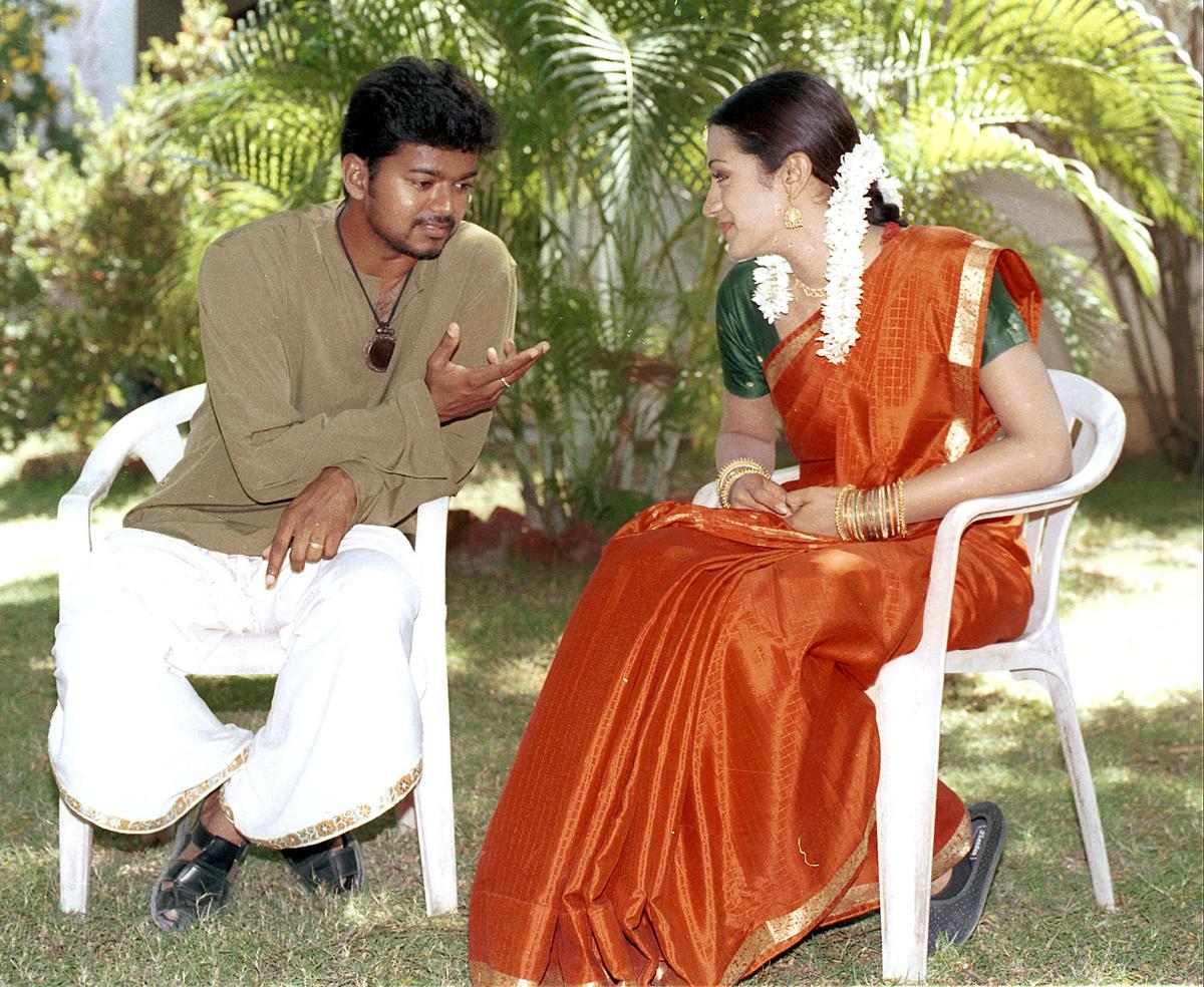 Vijay and Trisha during the shoot of ‘Ghilli’