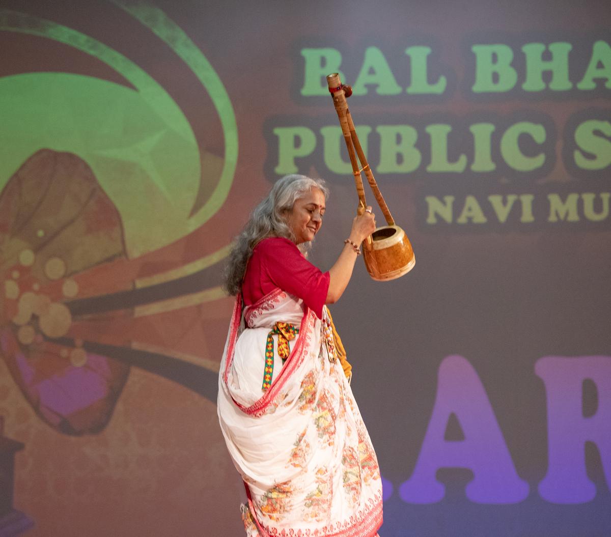 During a Baul performance
