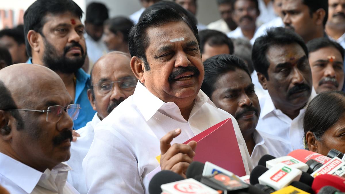 Anna University case: Palaniswami accuses DMK govt. of attempting to ‘shield someone’