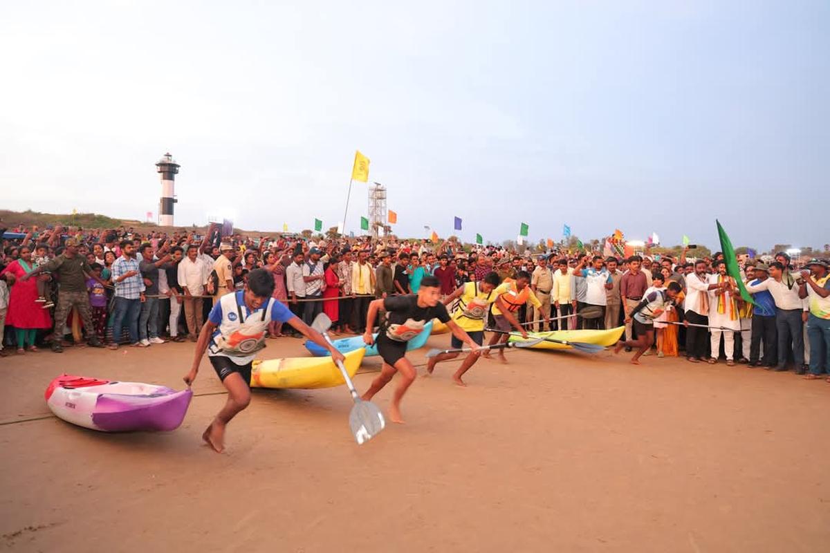 Participants at the Baruva Beach Festival. Participants at the Baruva Beach Festival.