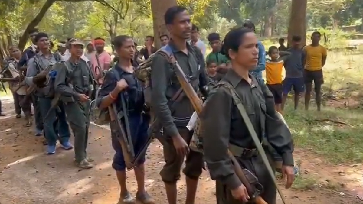 21 Maoists surrender in Chhattisgarh’s Kanker; hand over 18 weapons, including AK-47s