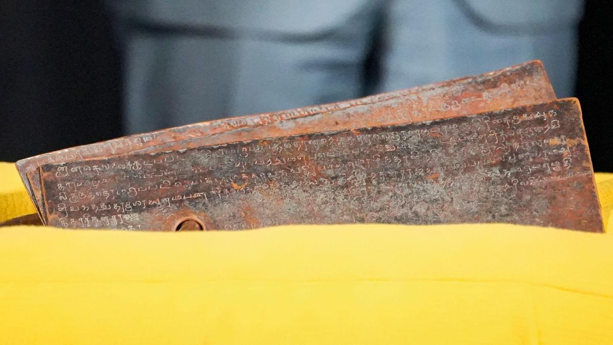 DMK urges Centre to hand over Anaimangalam copper plates to Tamil Nadu