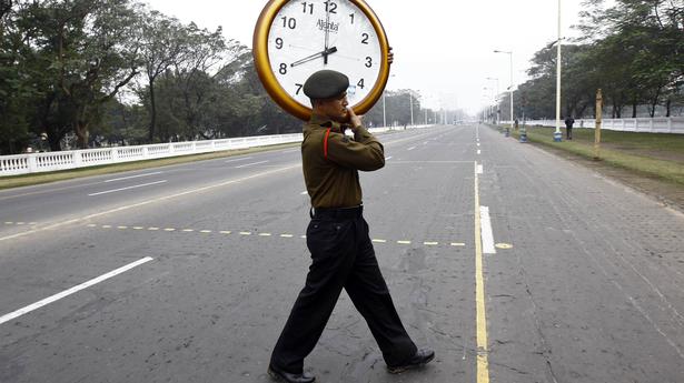 The first commercial atomic clock