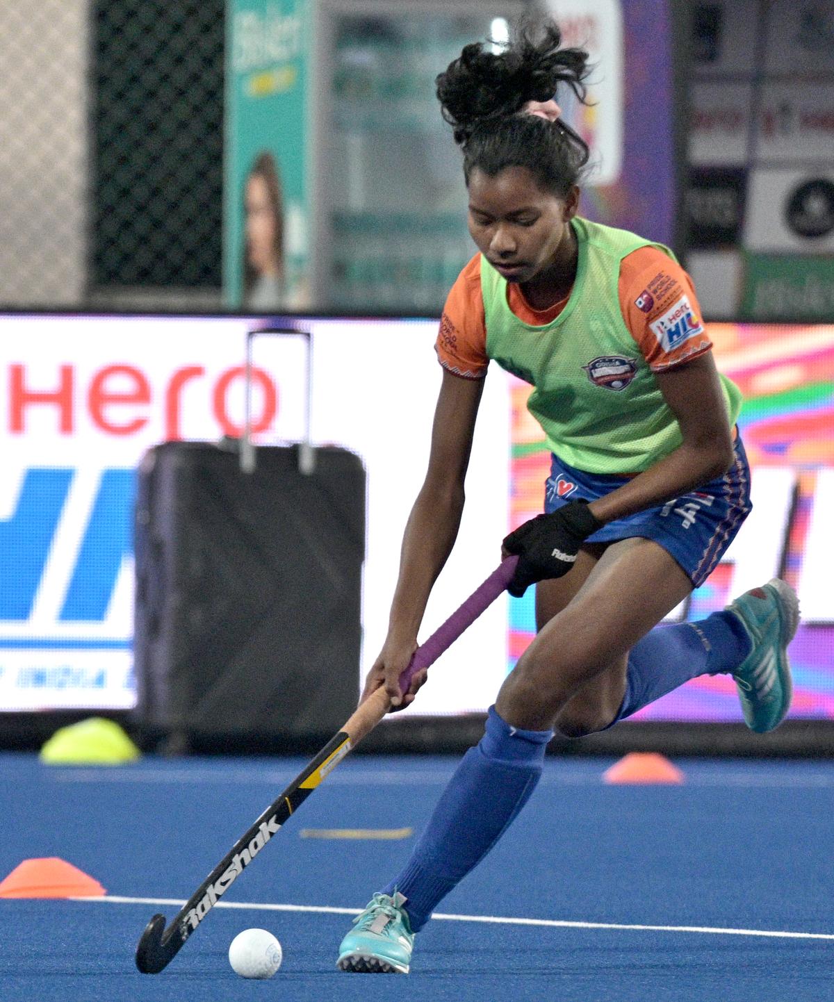 Pinch-me moment: Anjali Barwa remembers catching the action from the stands at the Birsa Munda Hockey Stadium. ‘Today people watch me play on the same ground,’ she says. 