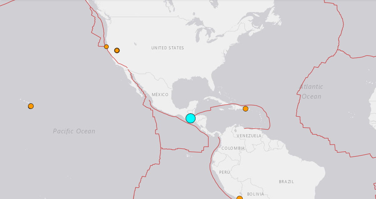 Terremoto de magnitud 6,2 sacude Guatemala: USGS