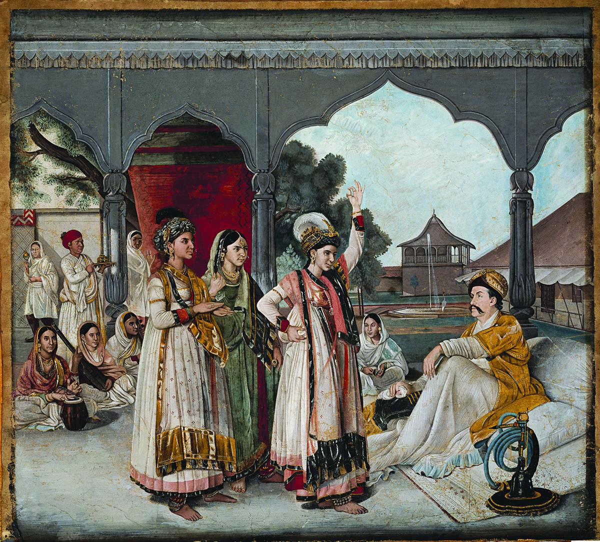 A dance performance in the Awadhi court. A dance performance in the Awadhi court.