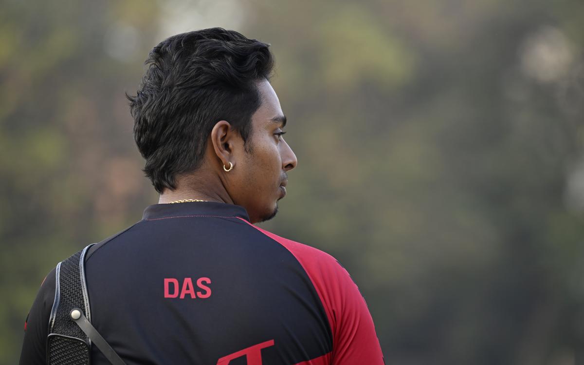 Atanu Das  at the  44th National Archery Championship at Jamshedpur on Wednesday, December 18, 2024. 