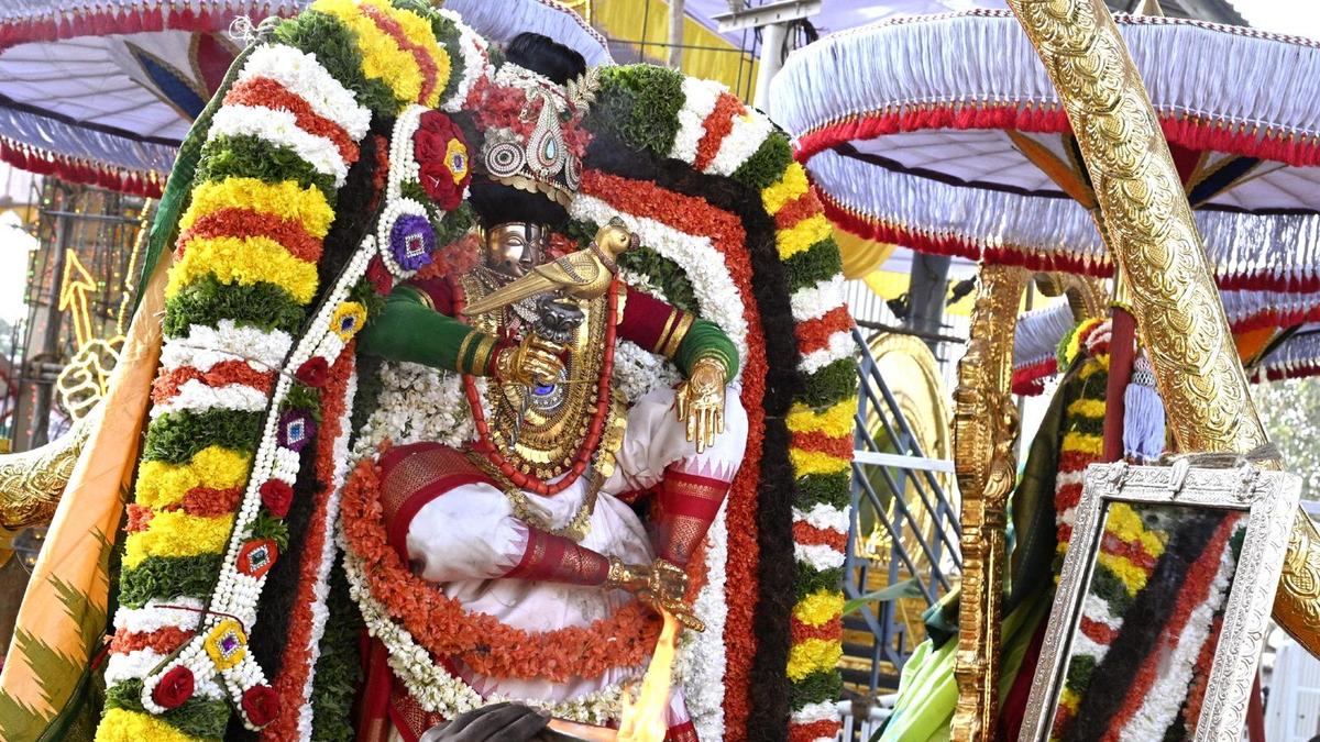 Grandeur marks ‘Mohini Avataram’, ‘Garuda Seva’ at Srinivasa Mangapuram