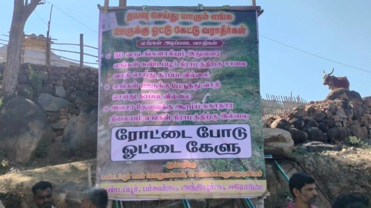 Tamil Nadu Assembly polls: Sundapur villagers withdraw poll boycott after assurance on road project in Erode district