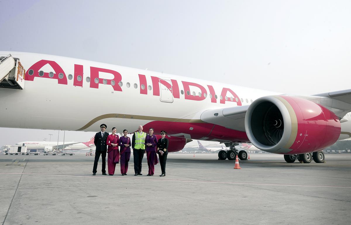 Air India's first wide-body A350-900 aircraft lands in national
