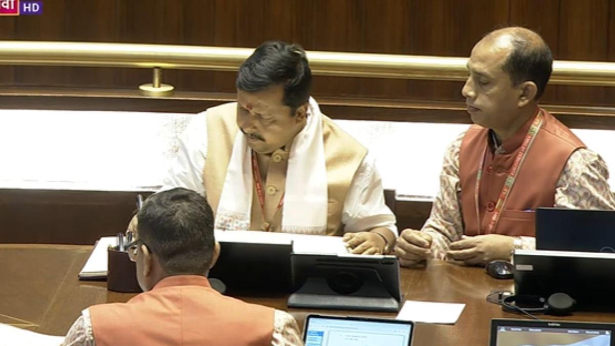 BJP national president Nitin Nabin takes oath as Rajya Sabha MP, along with others