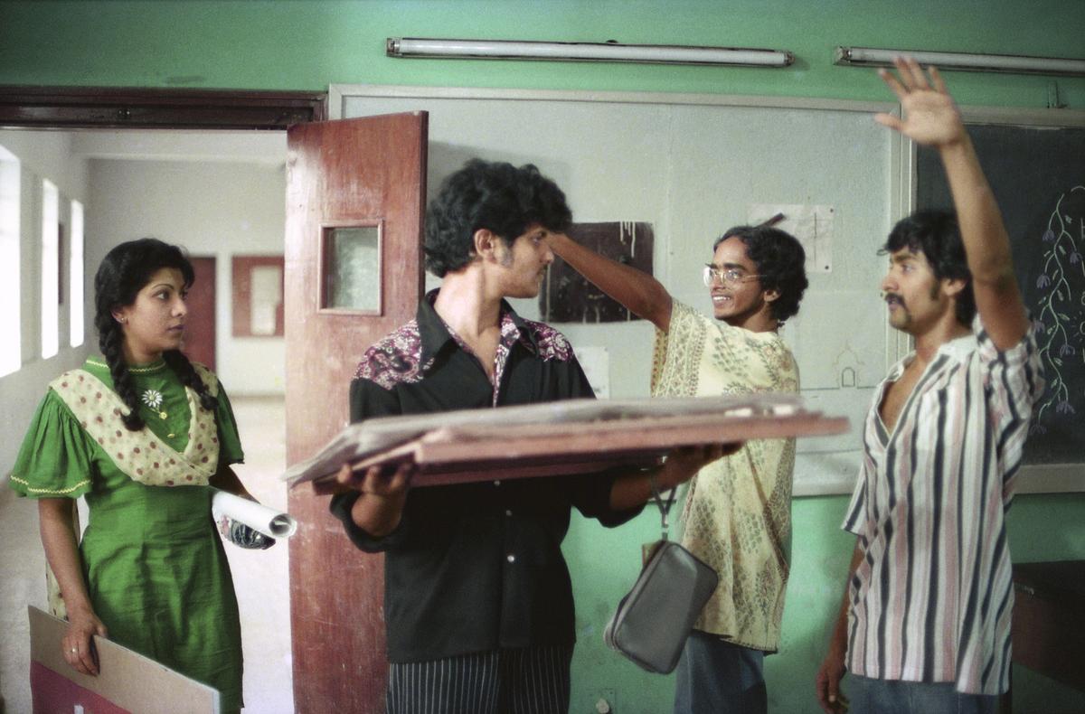 Divya Seth (in green) in a still from In Which Annie Gives It Those Ones. 