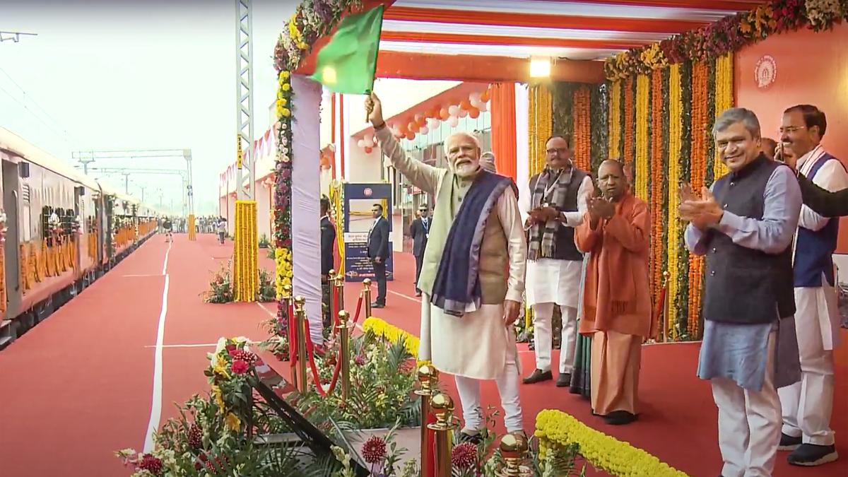 PM inaugurates redeveloped Ayodhya railway station, flags off 8 trains