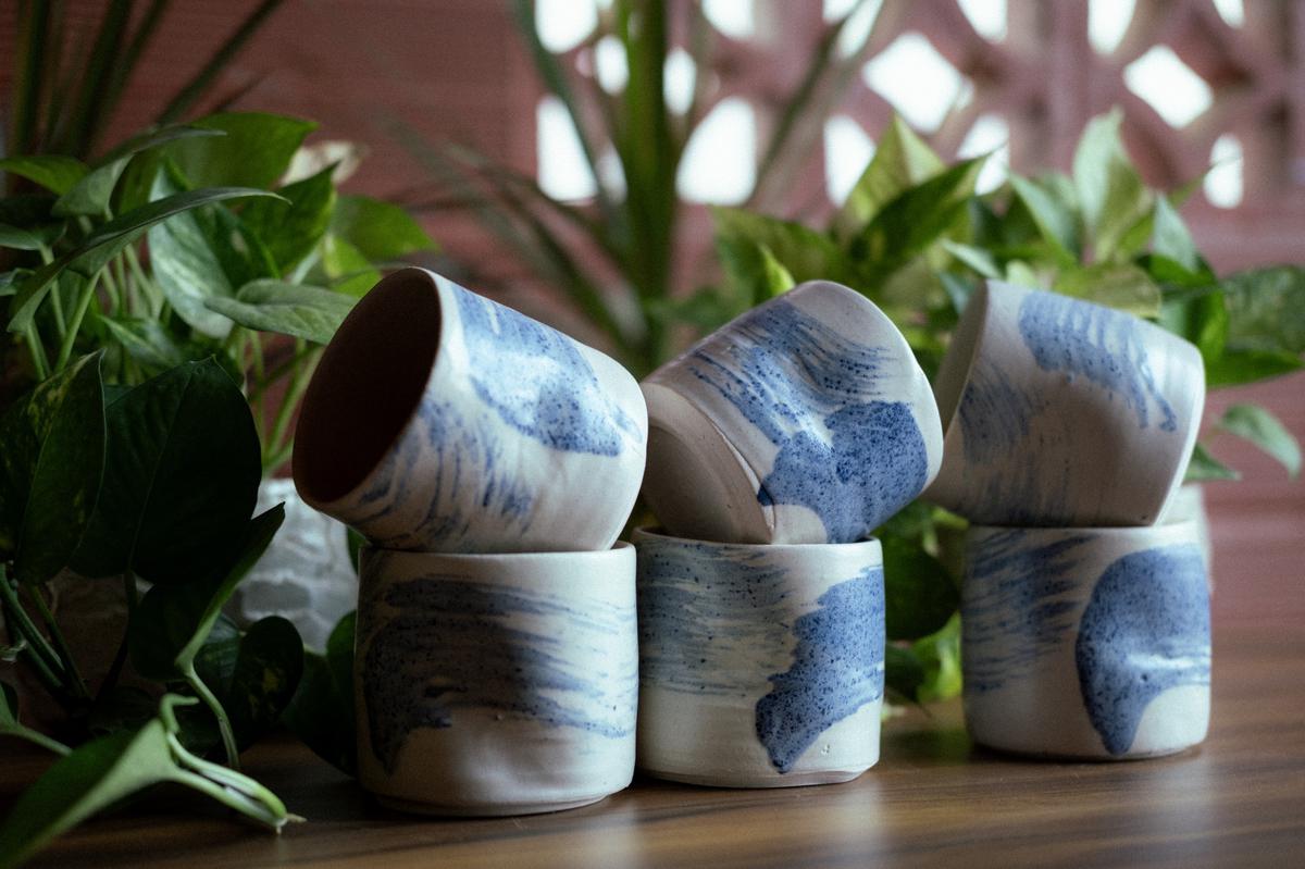 Rezina’s ceramic cups, with a pastel palette 