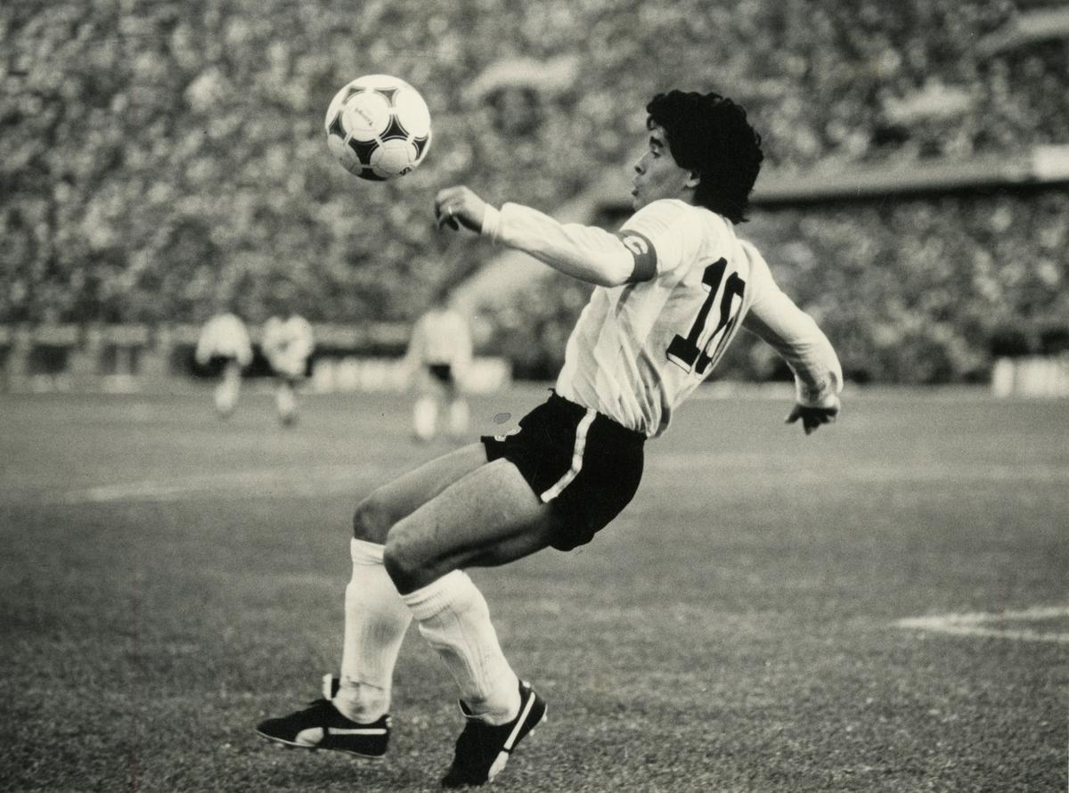 Diego Maradona of Argentina, remembered for scoring ‘the finest goal in World Cup history’ in 1986.