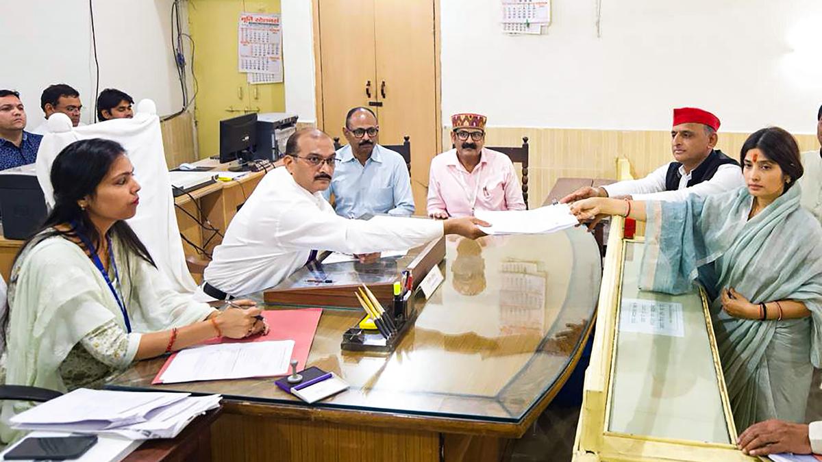 Samajwadi Party’s Dimple Yadav files nomination for Mainpuri Lok Sabha bypoll