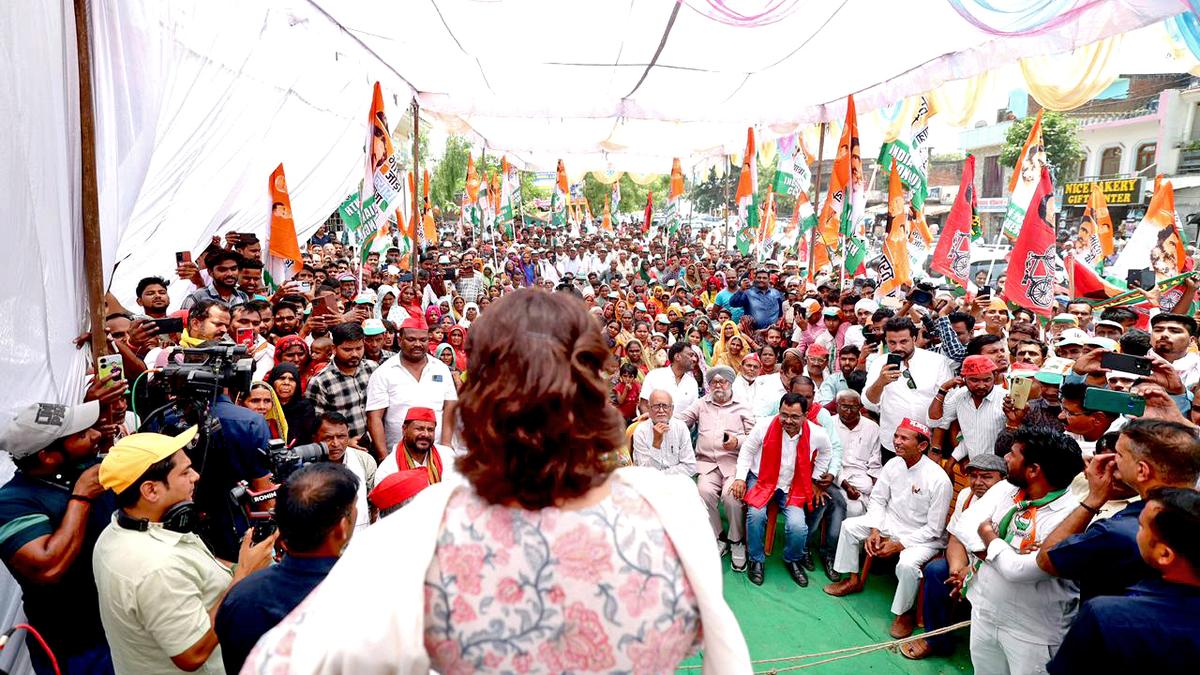 Priyanka calls Amethi ‘holy land’, her late father’s ‘karmabhoomi’ 