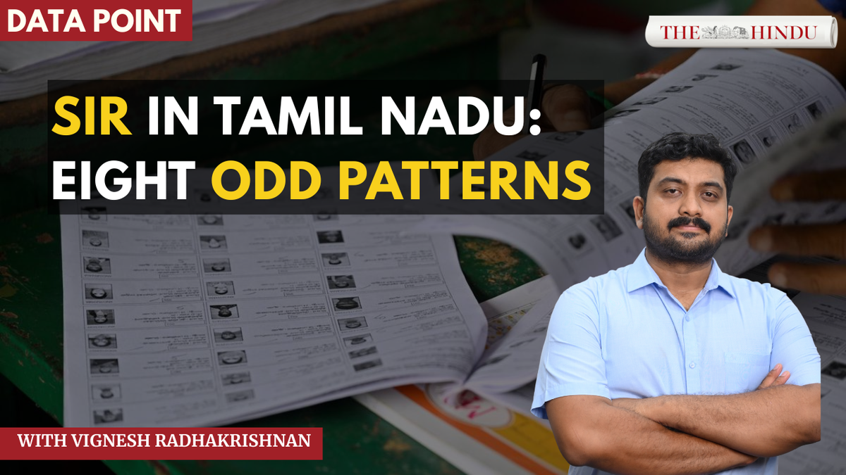 Watch: Tamil Nadu SIR: Eight unusual patterns in the deleted electors list: Data Point