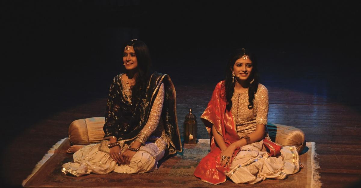 Kamakshi and Vishala Khurana during a performance