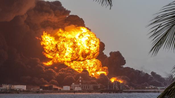 Raging fire consumes fourth tank at Cuba oil storage facility