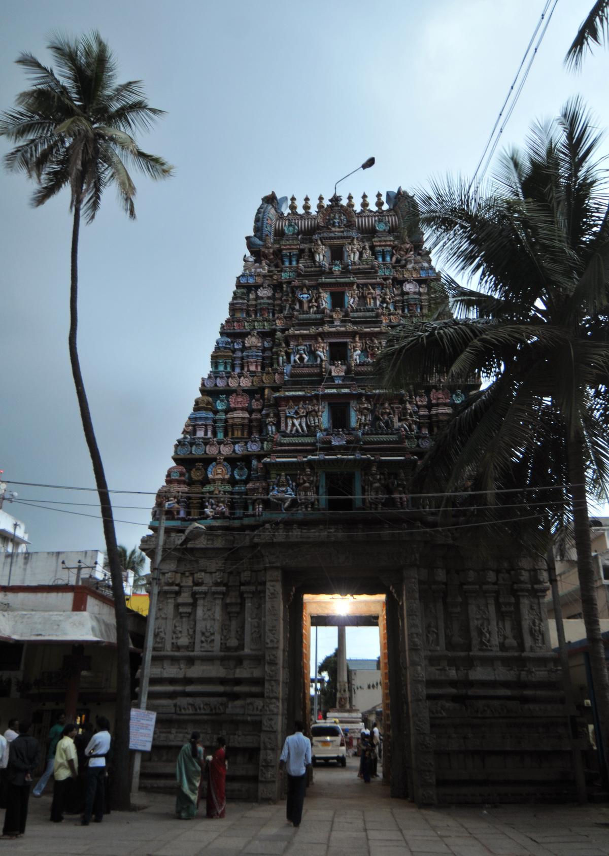 A view of Someshwara Temple at Ulsoor.