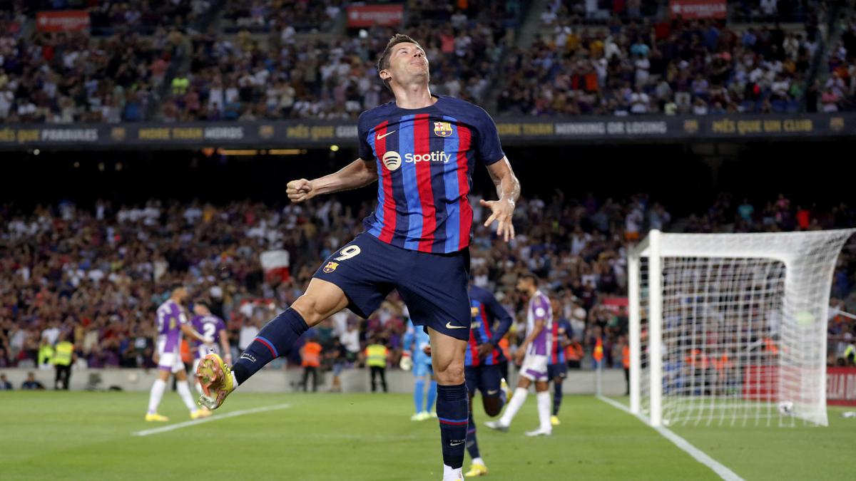 La Liga: Barça beats Valladolid with Lewandowski double and Kounde ...